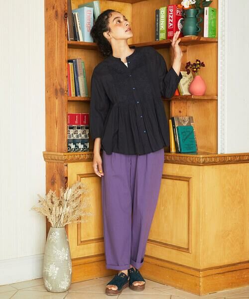 Jocomomola / ホコモモラ シャツ・ブラウス | Asistencia a la planta ブロックプリントブラウス | 詳細13