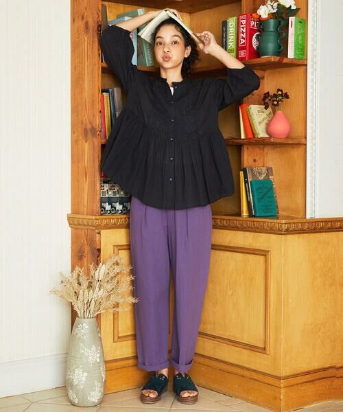 Jocomomola / ホコモモラ シャツ・ブラウス | Asistencia a la planta ブロックプリントブラウス | 詳細14