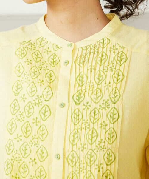 Jocomomola / ホコモモラ シャツ・ブラウス | Asistencia a la planta ブロックプリントブラウス | 詳細3