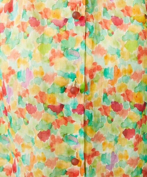 Jocomomola / ホコモモラ シャツ・ブラウス | Verde esmeralda リネンプリントブラウス | 詳細5