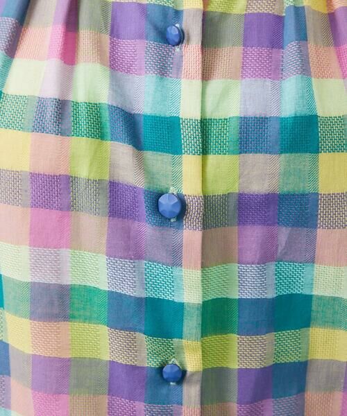 Jocomomola / ホコモモラ シャツ・ブラウス | ウェーブドビーチェックブラウス | 詳細10