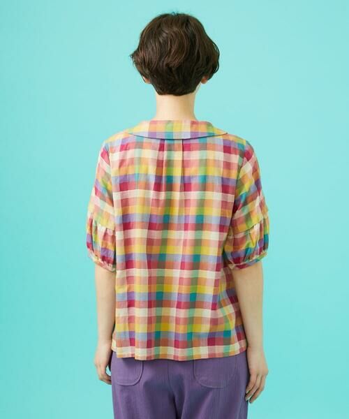 Jocomomola / ホコモモラ シャツ・ブラウス | ウェーブドビーチェックブラウス | 詳細2