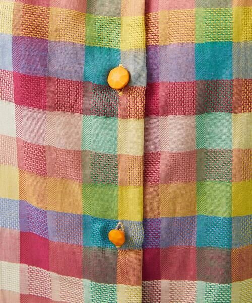 Jocomomola / ホコモモラ シャツ・ブラウス | ウェーブドビーチェックブラウス | 詳細4