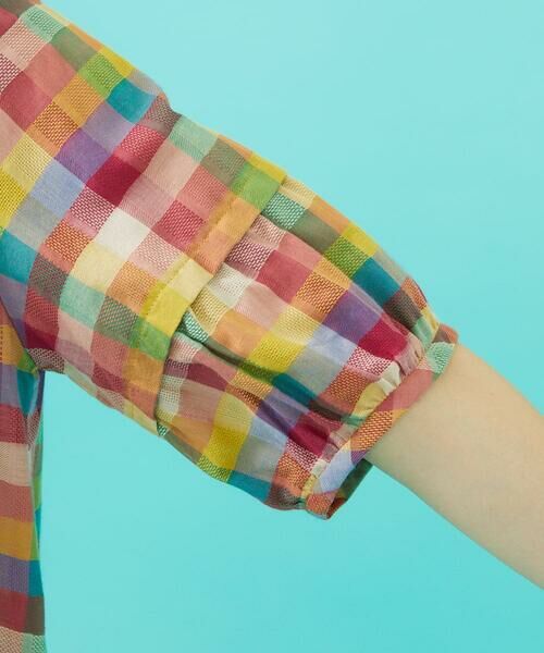 Jocomomola / ホコモモラ シャツ・ブラウス | ウェーブドビーチェックブラウス | 詳細5