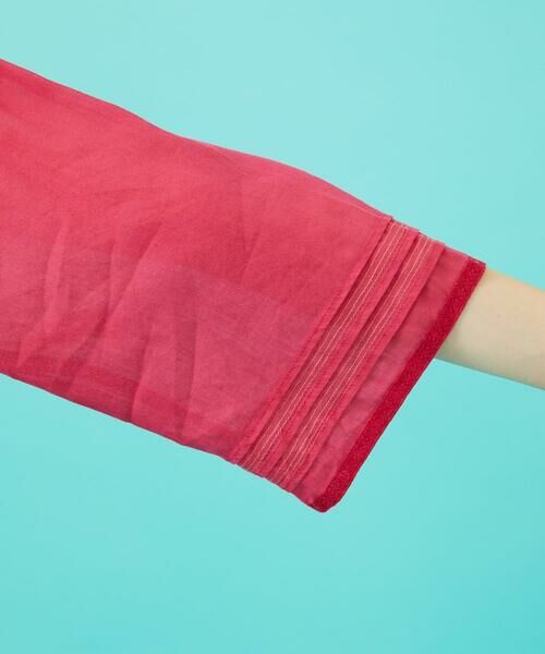 Jocomomola / ホコモモラ シャツ・ブラウス | Temblar 配色ステッチピンタックブラウス | 詳細13