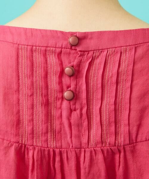 Jocomomola / ホコモモラ シャツ・ブラウス | Temblar 配色ステッチピンタックブラウス | 詳細14