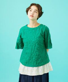 Jocomomola / ホコモモラ シャツ・ブラウス | ランダムドットリップルブラウス