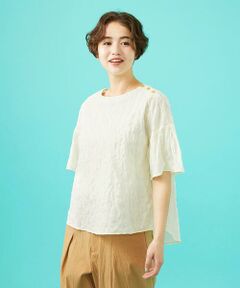 Jocomomola / ホコモモラ シャツ・ブラウス | ランダムドットリップルブラウス