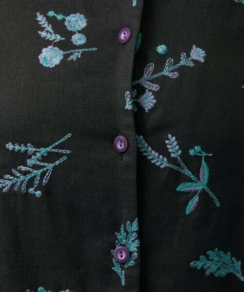 Abundancia de flores フラワー総刺繍ブラウス （シャツ