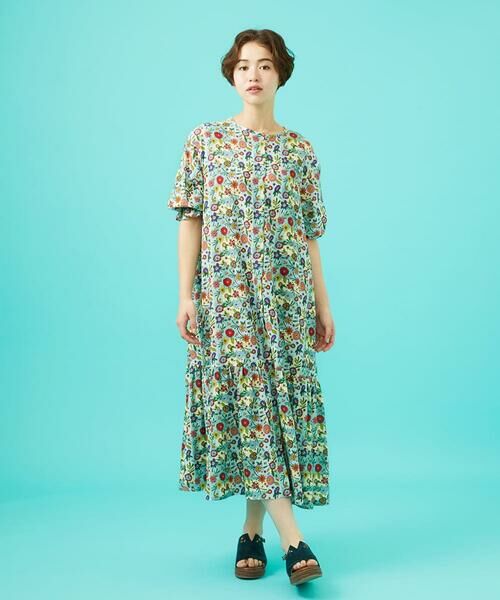 Jocomomola / ホコモモラ ロング・マキシ丈ワンピース | Azul zafiro フラワープリントワンピース | 詳細1