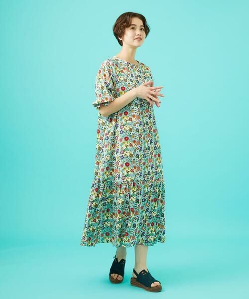 Jocomomola / ホコモモラ ロング・マキシ丈ワンピース | Azul zafiro フラワープリントワンピース | 詳細10
