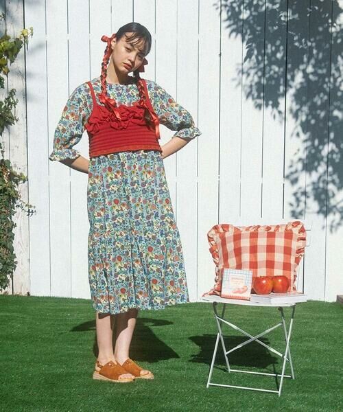 Jocomomola / ホコモモラ ロング・マキシ丈ワンピース | Azul zafiro フラワープリントワンピース | 詳細13