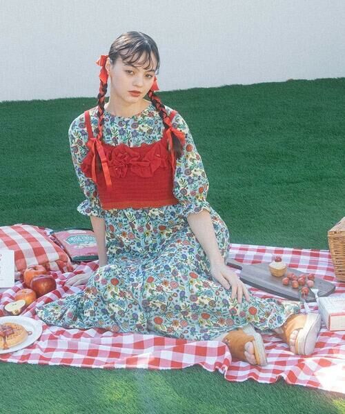 Jocomomola / ホコモモラ ロング・マキシ丈ワンピース | Azul zafiro フラワープリントワンピース | 詳細15