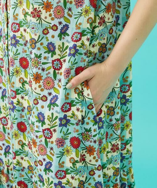Jocomomola / ホコモモラ ロング・マキシ丈ワンピース | Azul zafiro フラワープリントワンピース | 詳細8