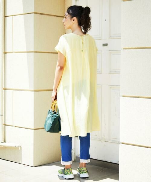 Jocomomola / ホコモモラ ロング・マキシ丈ワンピース | Asistencia a la planta ブロックプリントワンピース | 詳細13