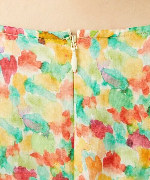 Jocomomola / ホコモモラ ロング・マキシ丈ワンピース | Verde esmeralda リネンプリントワンピース | 詳細14