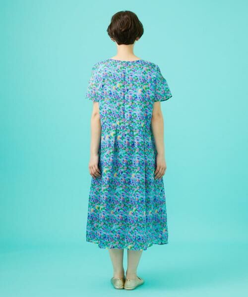 Jocomomola / ホコモモラ ロング・マキシ丈ワンピース | Verde esmeralda リネンプリントワンピース | 詳細2