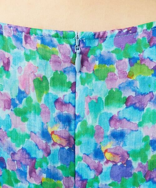 Jocomomola / ホコモモラ ロング・マキシ丈ワンピース | Verde esmeralda リネンプリントワンピース | 詳細7