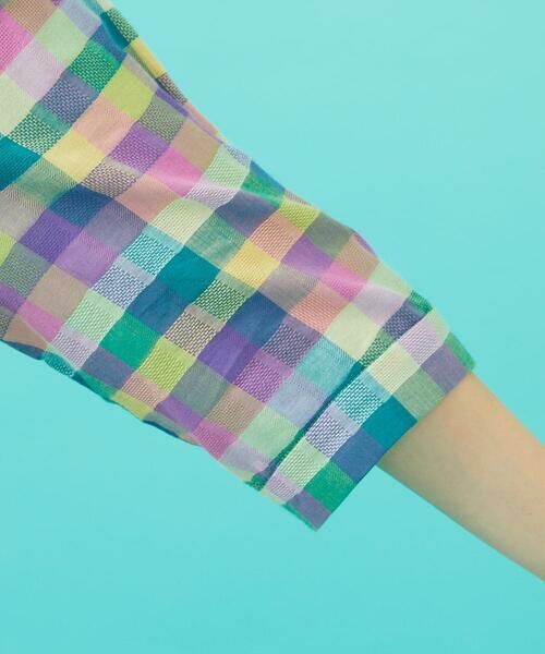 Jocomomola / ホコモモラ ロング・マキシ丈ワンピース | ウェーブドビーチェックシャツワンピース | 詳細6