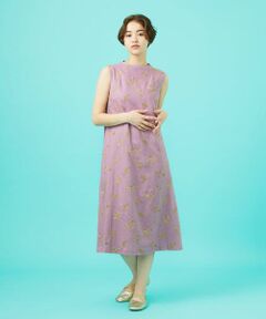 Jocomomola / ホコモモラ ロング・マキシ丈ワンピース | Abundancia de flores フラワー総刺繍ノースリーブワンピース