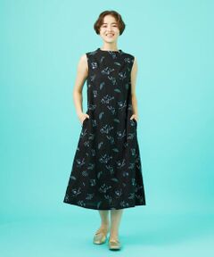 Jocomomola / ホコモモラ ロング・マキシ丈ワンピース | Abundancia de flores フラワー総刺繍ノースリーブワンピース