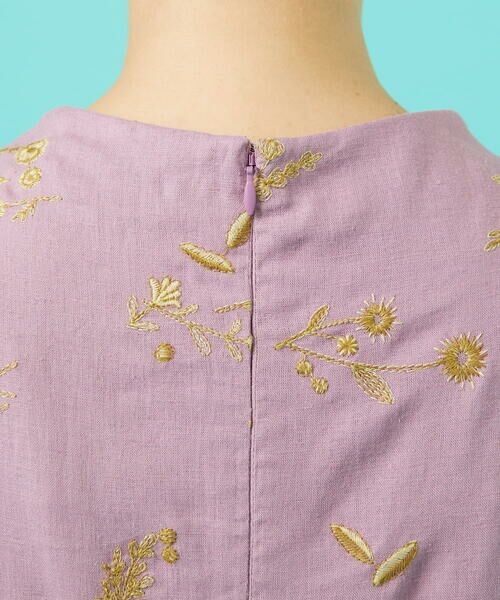 Jocomomola / ホコモモラ ロング・マキシ丈ワンピース | Abundancia de flores フラワー総刺繍ノースリーブワンピース | 詳細13