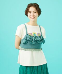 Jocomomola / ホコモモラ ニット・セーター | Fruto フリルニットビスチェ