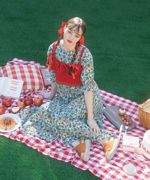 Jocomomola / ホコモモラ ニット・セーター | Fruto フリルニットビスチェ | 詳細10