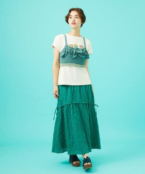 Jocomomola / ホコモモラ ニット・セーター | Fruto フリルニットビスチェ | 詳細13