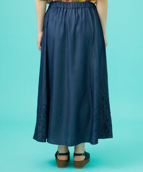 Jocomomola / ホコモモラ ロング・マキシ丈スカート | Flor pintada テンセルデニムスカート | 詳細3