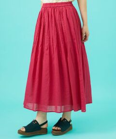 Jocomomola / ホコモモラ ロング・マキシ丈スカート | Temblar ピンタックゴムギャザースカート