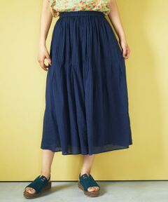 Temblar ピンタックゴムギャザースカート