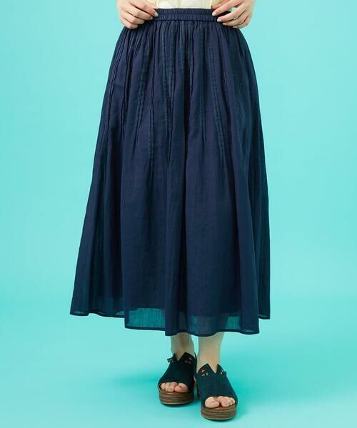 Jocomomola / ホコモモラ ロング・マキシ丈スカート | Temblar ピンタックゴムギャザースカート | 詳細11