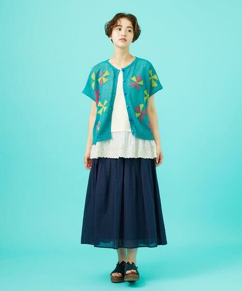 Jocomomola / ホコモモラ ロング・マキシ丈スカート | Temblar ピンタックゴムギャザースカート | 詳細16