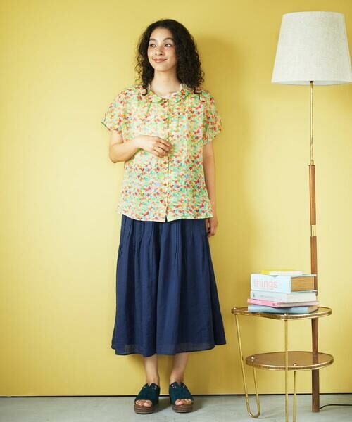 Jocomomola / ホコモモラ ロング・マキシ丈スカート | Temblar ピンタックゴムギャザースカート | 詳細17