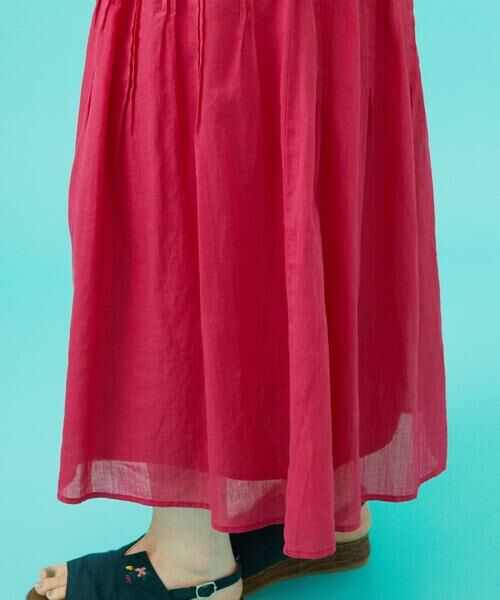 Jocomomola / ホコモモラ ロング・マキシ丈スカート | Temblar ピンタックゴムギャザースカート | 詳細5