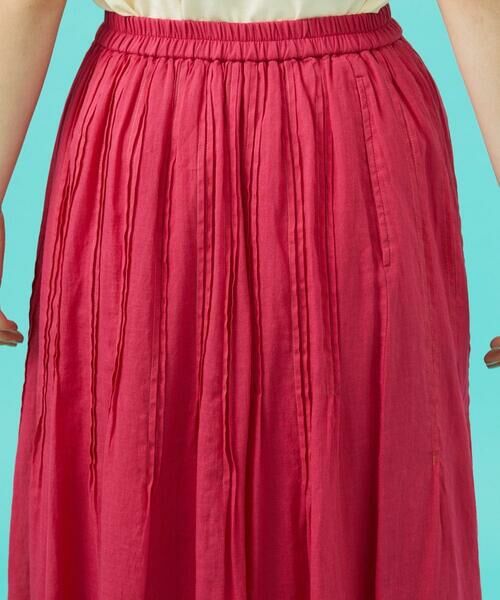 Jocomomola / ホコモモラ ロング・マキシ丈スカート | Temblar ピンタックゴムギャザースカート | 詳細6
