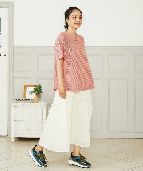 Jocomomola / ホコモモラ ロング・マキシ丈スカート | ランダムドットリップルフレアスカート | 詳細25