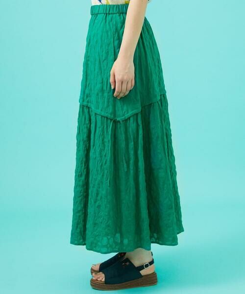 Jocomomola / ホコモモラ ロング・マキシ丈スカート | ランダムドットリップルフレアスカート | 詳細3