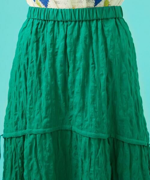 Jocomomola / ホコモモラ ロング・マキシ丈スカート | ランダムドットリップルフレアスカート | 詳細5