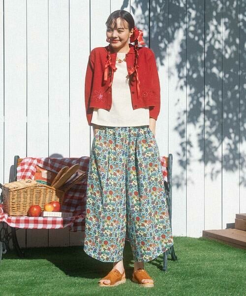 Jocomomola / ホコモモラ カットソー | Cosecha フルーツ刺繍ネックレス付きカットソー | 詳細16