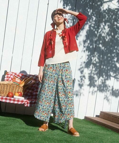 Jocomomola / ホコモモラ カットソー | Cosecha フルーツ刺繍ネックレス付きカットソー | 詳細17