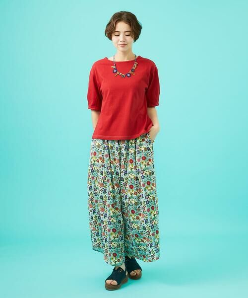 Jocomomola / ホコモモラ カットソー | Cosecha フルーツ刺繍ネックレス付きカットソー | 詳細8