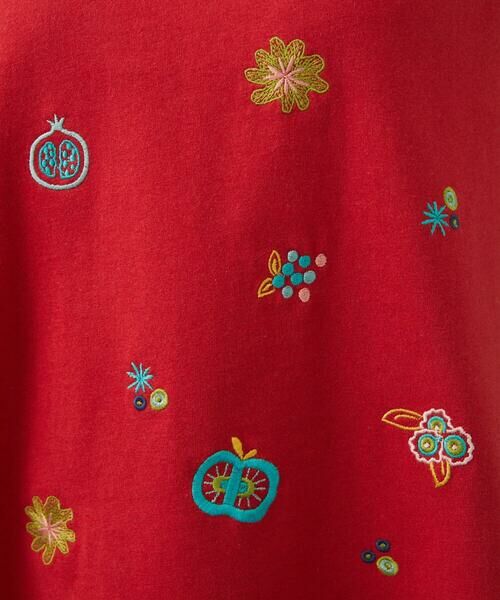 Jocomomola / ホコモモラ カットソー | Cosecha フルーツ刺繍ノースリーブカットソー | 詳細10