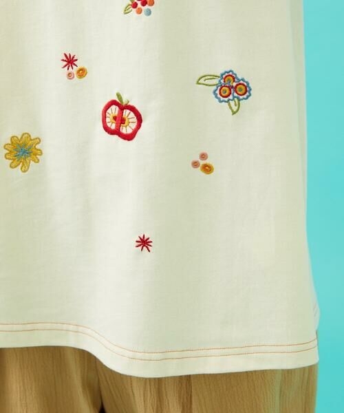 Jocomomola / ホコモモラ カットソー | Cosecha フルーツ刺繍ノースリーブカットソー | 詳細5