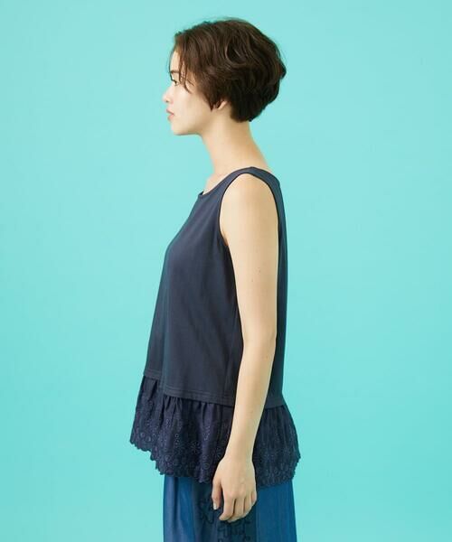 Jocomomola / ホコモモラ タンクトップ | Campo de frutas レースドッキングタンクトップ | 詳細1