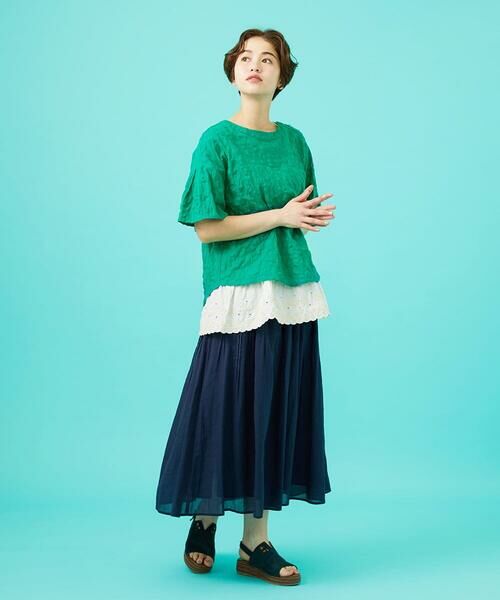 Jocomomola / ホコモモラ タンクトップ | Campo de frutas レースドッキングタンクトップ | 詳細13