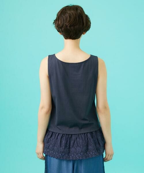 Jocomomola / ホコモモラ タンクトップ | Campo de frutas レースドッキングタンクトップ | 詳細2