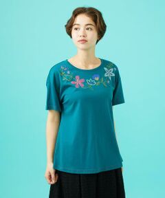 Jocomomola / ホコモモラ カットソー | Planta フラワープリントTシャツ