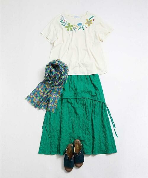 Jocomomola / ホコモモラ カットソー | Planta フラワープリントTシャツ | 詳細14